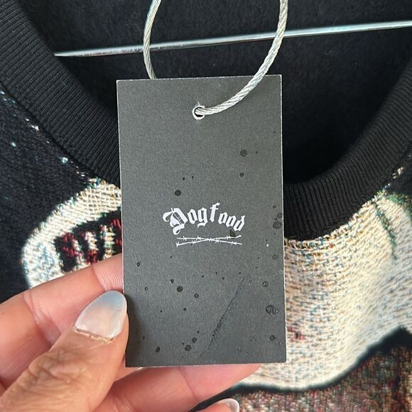 Dogfood Michael Jordan Fathers Day Custom Tapestry Sweatshirt Crewneck Black NWT - Picture 6 of 6